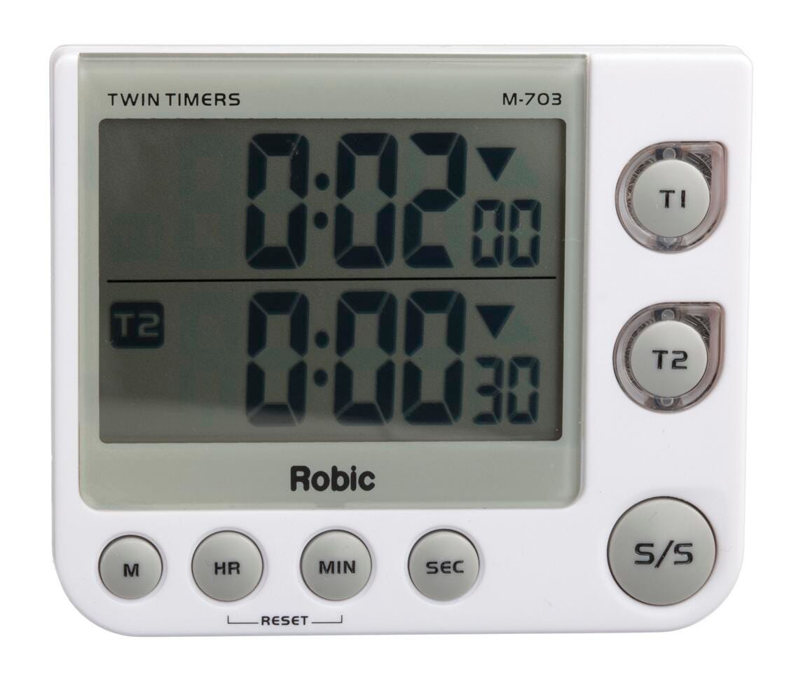 Robic M-703 Twin Timers Countdown Stopwatch 1392168