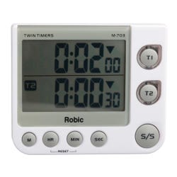 Robic M-703 Twin Timers Countdown Stopwatch 1392168