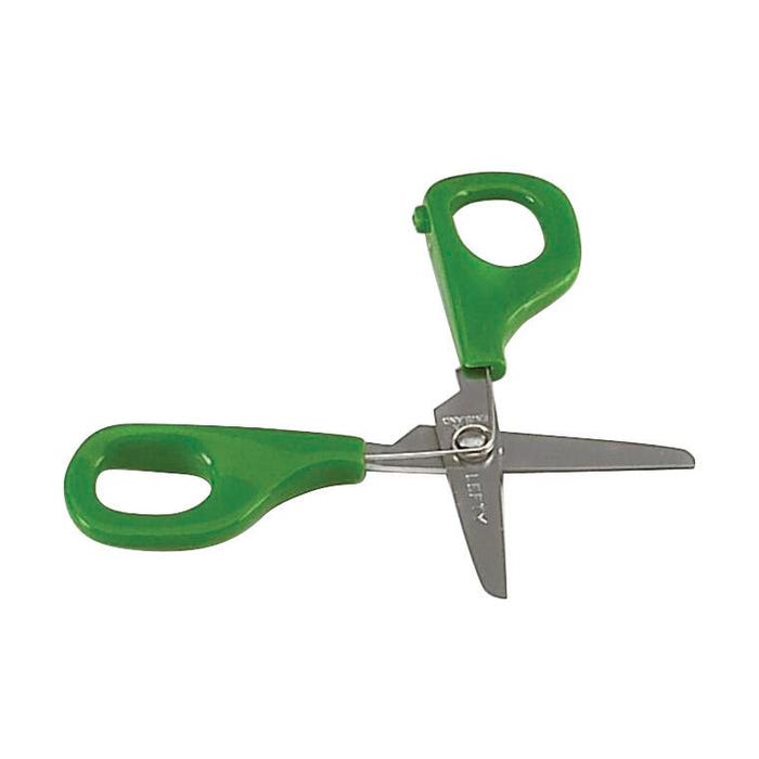 PETA Self Opening Scissor, 5 Inch, Left-Handed, Green