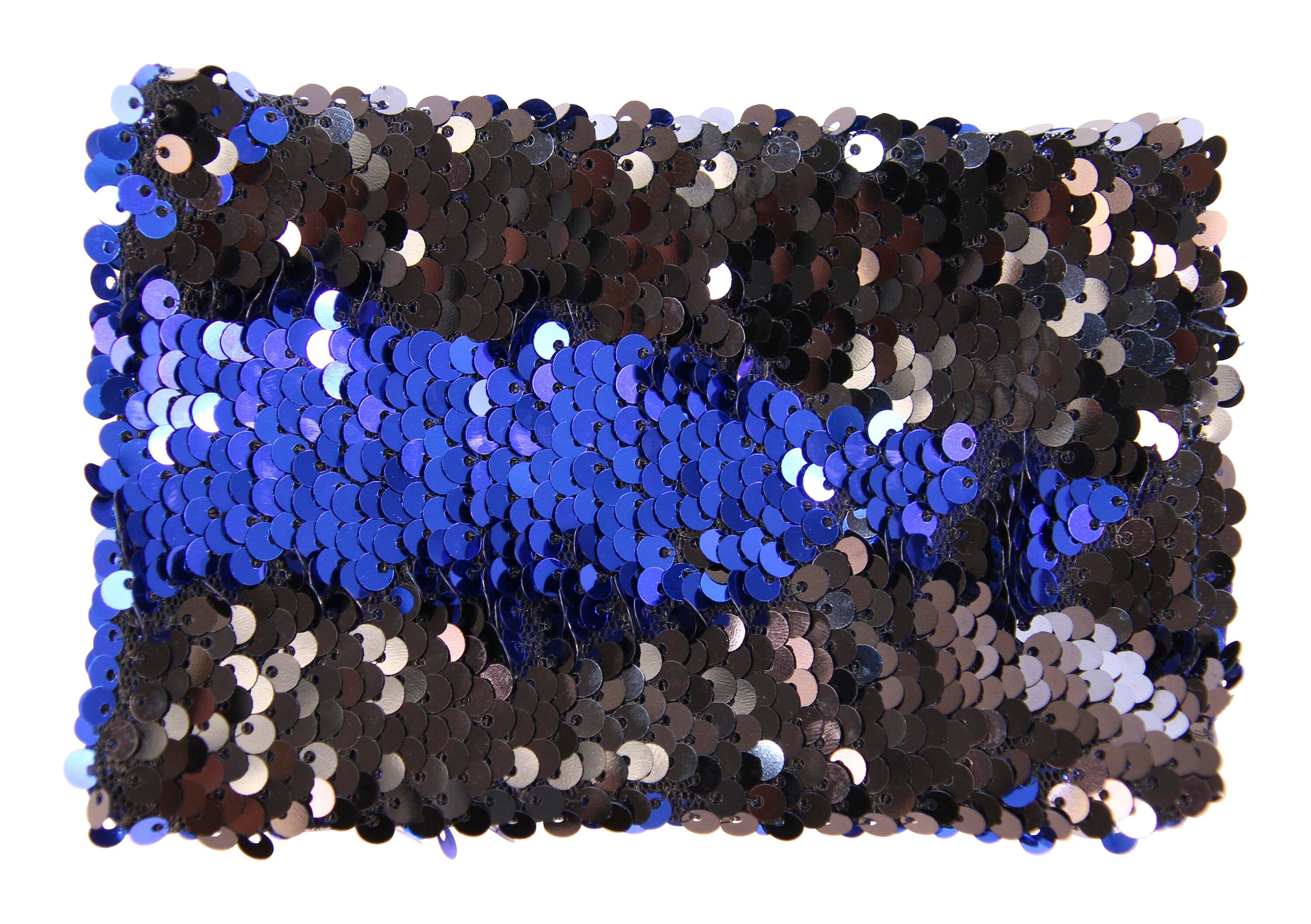 Abilitations Sensory Sequin Soother, 6 x 4 Inches, Blue/Black 2027642