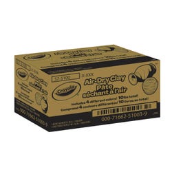 Crayola Air-Dry Clay Pack, 2-1/2 Pound Buckets, Assorted Colors, Set of 4 2102433