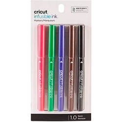 Cricut Infusible Ink Pens, 0.1 mm, Assorted Colors, Set of 5, Item Number 2089376