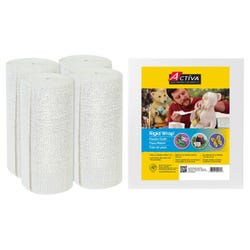 ACTIVA Rigid Wrap Plaster Cloth, White, 12 Inches x 50 Feet, Pack of 4 Rolls