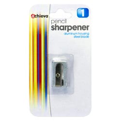 Achieva Single Hole Sharpener, 3/4 x 1 x 1/2 Inches, Aluminum, Item Number 2088300