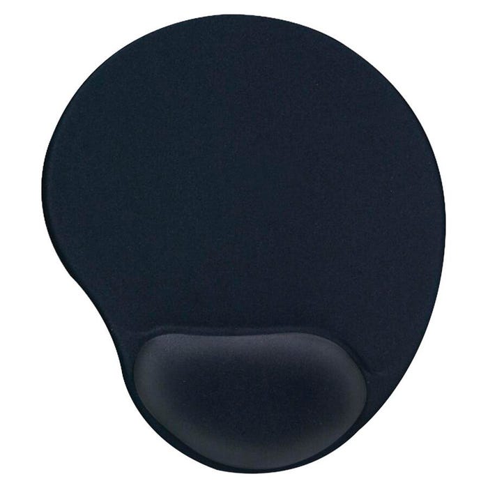 Compucessory Gel Mouse Pad with Wrist Rest, 9 x 10 Inches, Black