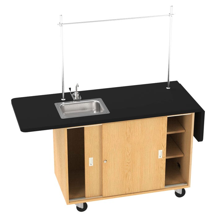 Diversified Spaces Mobile Science Laboratory Unit, 48 x 24 x 36 Inches, Oak