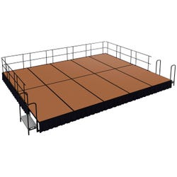 NPS Hardboard Stage Group, 240 x 192 x 16 Inches, Hardboard, Item Number 2009312