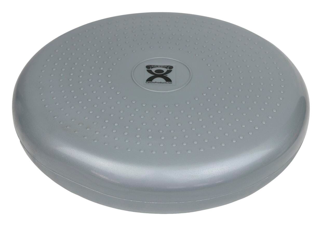 CanDo Inflatable Balance Disc, 14 Inches, Silver 2010592
