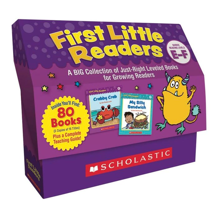 Scholastic First Little Readers, Set of 80 Books, Level E to F
