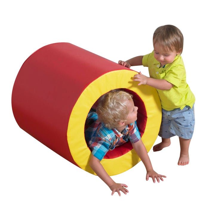 Children's Factory Round Toddler Tumble Tunnel, 28 x 28 x 24 Inches