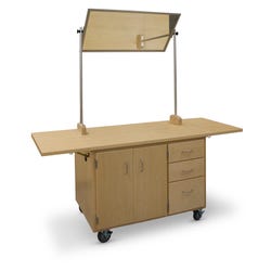 Nasco Exclusive by Hann, Mobile Demonstration Table with Mirror, 80 x 30 x 36 Inches