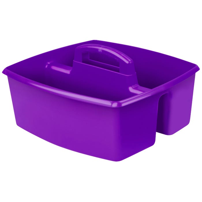 Storex Large Caddy, 13 x 11 x 6-3/8 Inches, Purple, Pack of 6