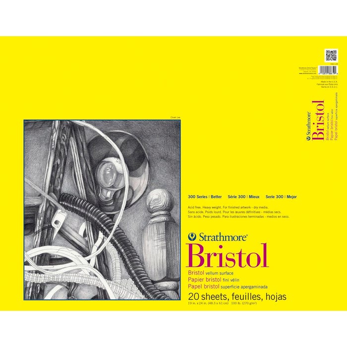 Strathmore 300 Series Vellum Pad, 19 x 24 Inches, 100 lb, 20 Sheets