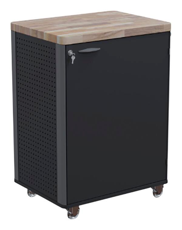 Image for Classroom Select Makerspace Medium Cart, 32-1/2 x 25-1/2 x 40 Inches, Black from School Specialty