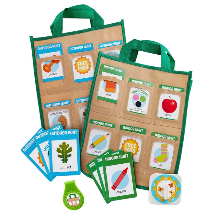 Melissa & Doug Let's Explore Indoor/Outdoor Scavenger Hunt Play Set, 85 Pieces