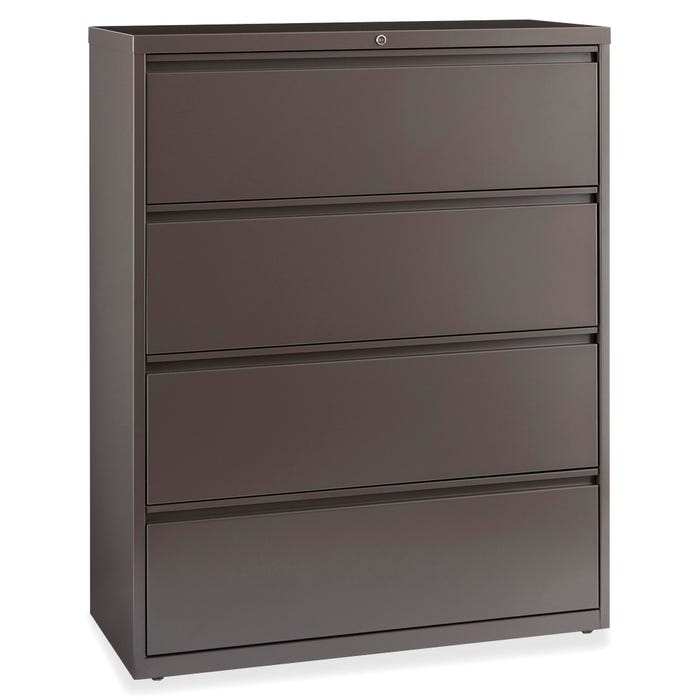 Lorell Fortress Series Medium Tone Lateral Files, 4-Drawer, 42 x 18-5/8 x 52-1/2 Inches