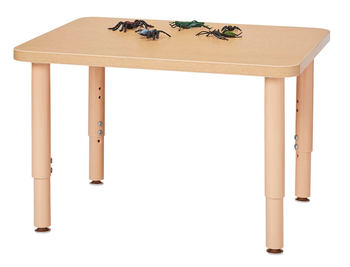 Jonti-Craft Purpose+ Rectangle Table, 30 x 24 x 14 to 24 Inches, Item Number 2095764