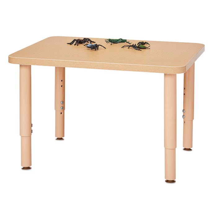 Jonti-Craft Purpose+ Rectangle Table, 30 x 24 x 14 to 24 Inches