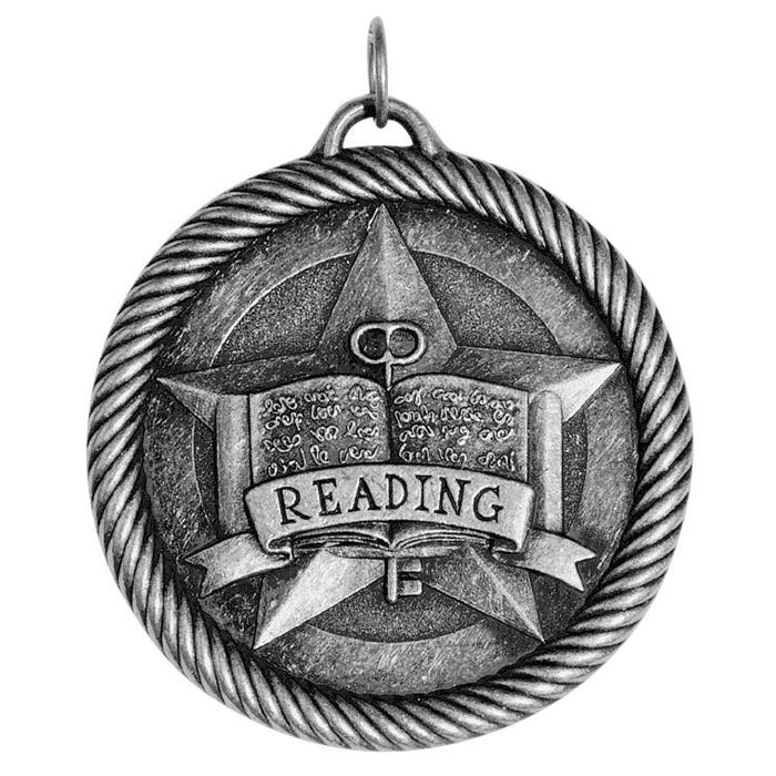PDU CAT Multi-Level Dovetail/Reading Value Medal, 2 in, Solid Die Cast, Bronze