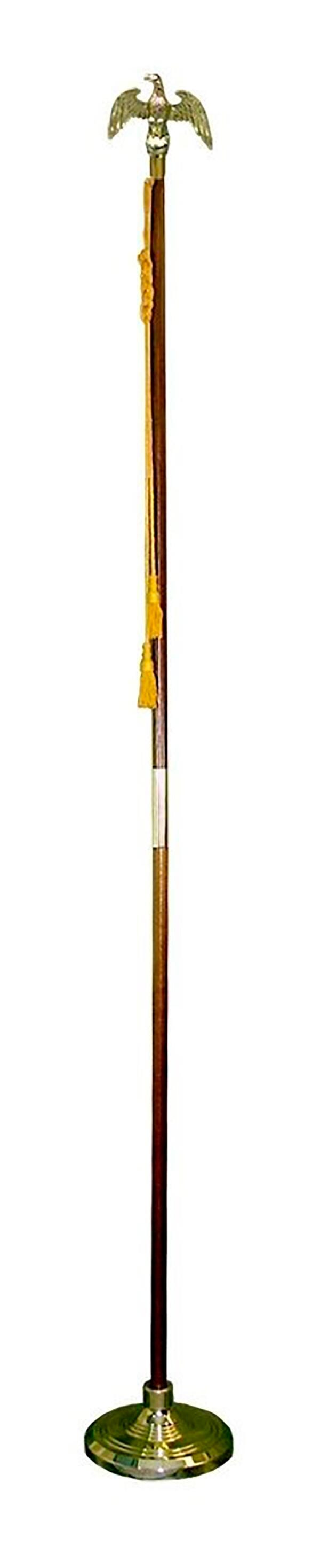 Image for Flag Pole Base with Liberty Stand, Eagle Top, 8 Feet x 1-1/4 Inches from School Specialty