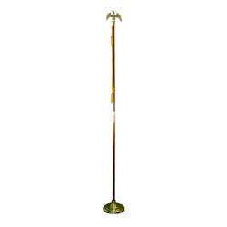 Flag Pole, Base/w Liberty Stand, Eagle Top, 8 Ft x 1-1/4 in, Item Number 1285920
