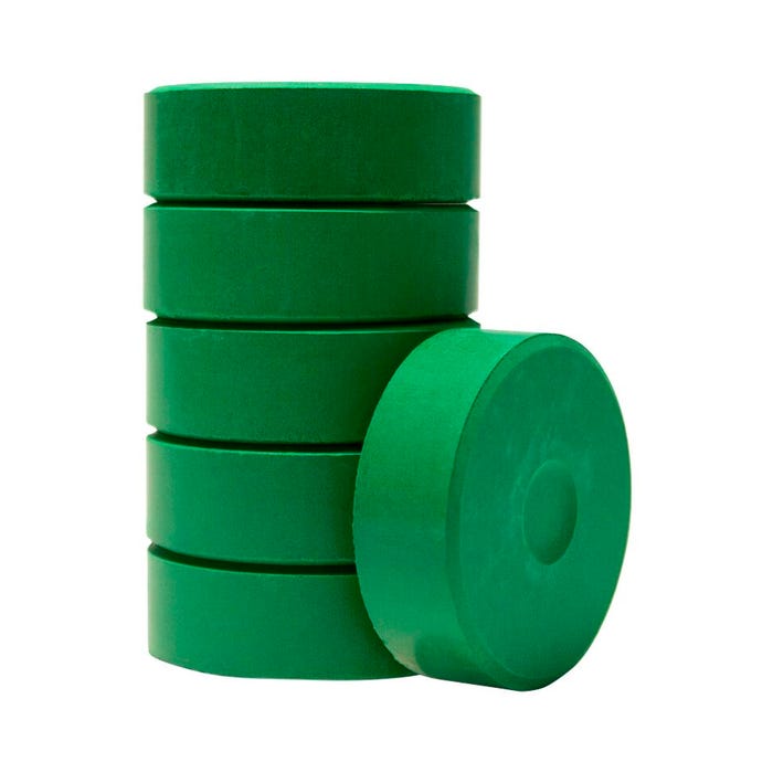 Jack Richeson Large Tempera Cakes, Brilliant Green, Pack of 6