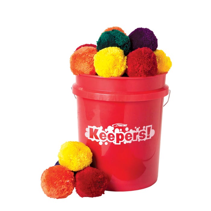 Sportime Keepers! Fleece Ball Set, 4 Inches, Set of 48