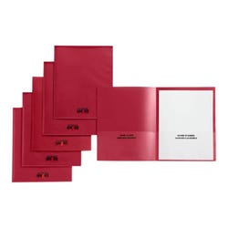 School Smart Take Home Folder, Red, Set of 24 1540638