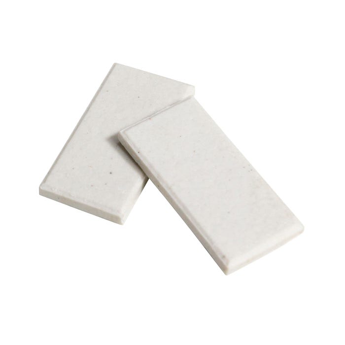 United Scientific Streak Plates, 1 x 2 Inches, White, Pack of 12