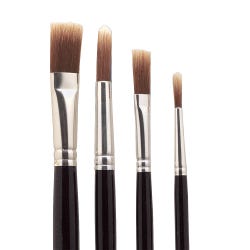 Nasco Acrylic Paint Brushes, Set of 4
