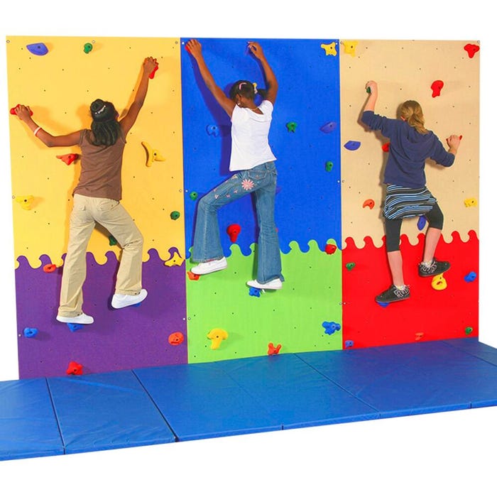 Sportime Education Climbing Wall, Purple/Yellow