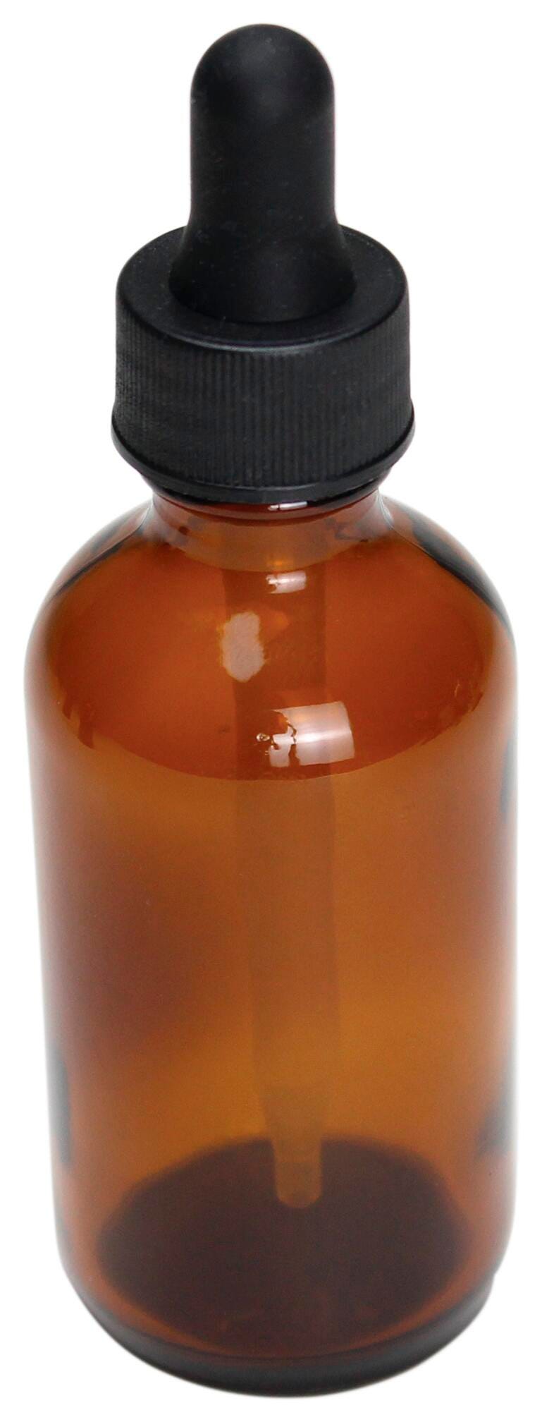 United Scientific Boston Round Amber Flint Bottles, 60 mL, Pack of 12, Item Number 584400