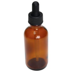 United Scientific Boston Round Amber Flint Bottles, 60 mL, Pack of 12, Item Number 584400