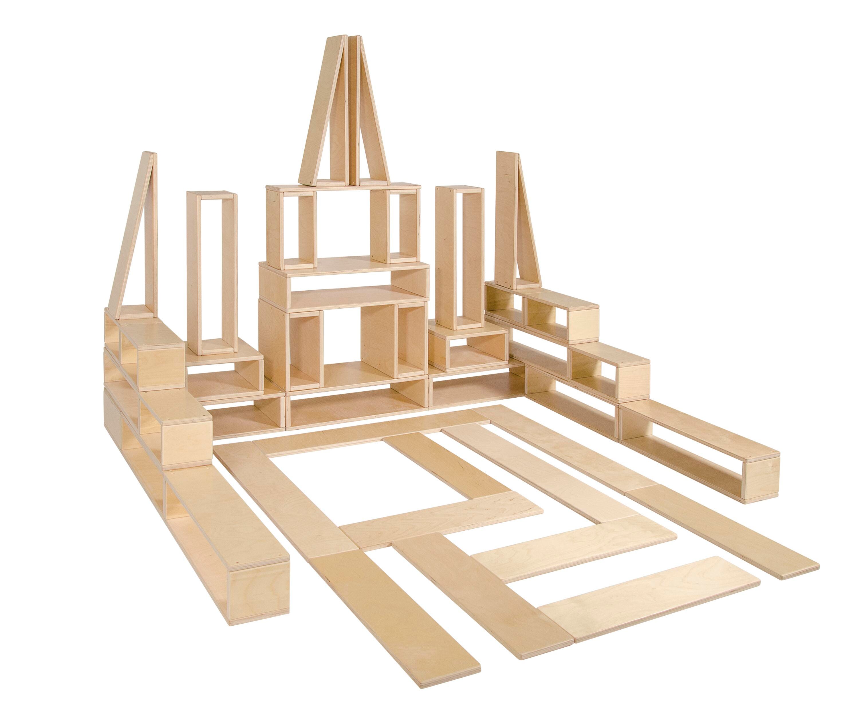 Finished Hollow Blocks, Standard Size, Set of 40, Item 1539539