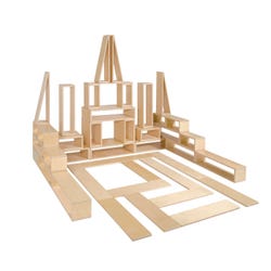 Finished Hollow Blocks, Standard Size, Set of 40, Item 1539539