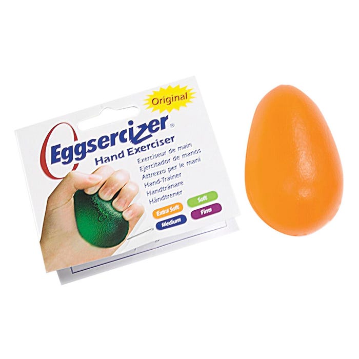 TheraBand Eggsercizer Hand Exerciser, Orange, X-Soft Resistance