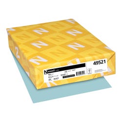 Neenah Paper Exact Index Colored Cardstock, 8-1/2 x 11 Inches, 110 lb, Blue, 250 Sheets, Item Number 2103389