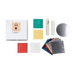 St Louis Crafts Aluminum Embossing Assorted Kit, 5 x 5 Inches, Metallic, 38 Gauge