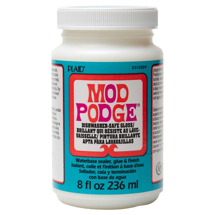 Mod Podge Dishwasher Safe Waterbase Sealer, Glossy Finish, 8 Ounces