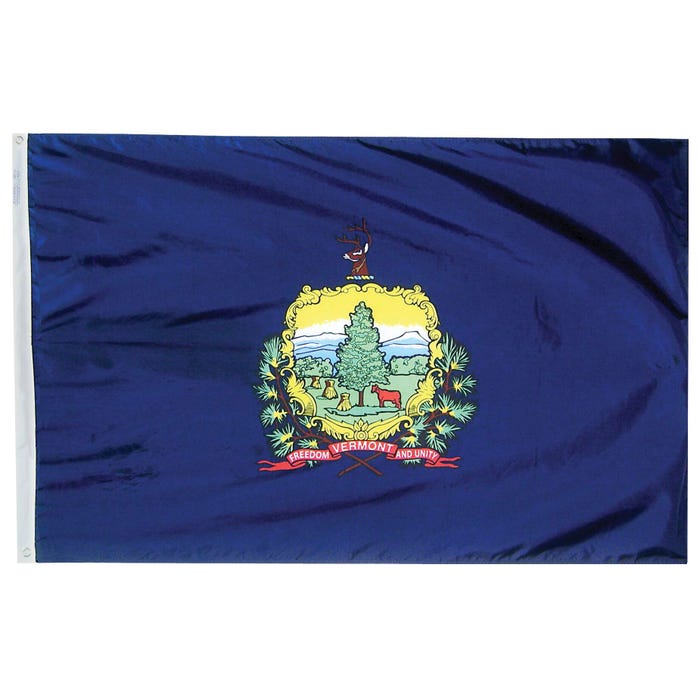 Annin Vermont State Flag, Heavy Weight Nylon, Outdoor, 3 x 5 Feet