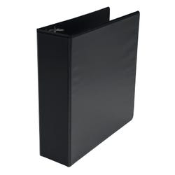 School Smart D Ring View Binder, Polypropylene, 3 Inches, Black 2006493