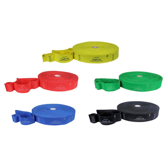 CanDo Multi-Grip Exerciser, 90 Foot, Set of 5, Assorted Colors