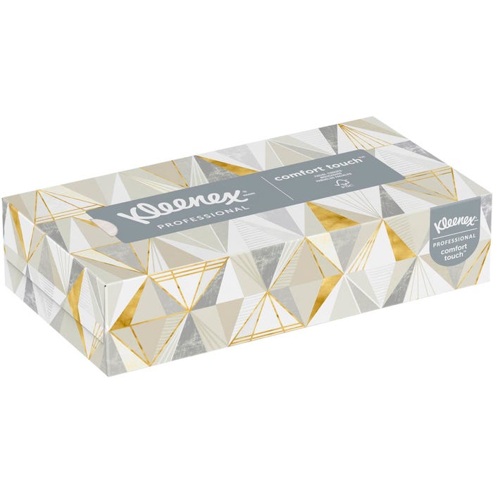 Kleenex Signal Facial Tissue, Flat Box, 125 Tissues