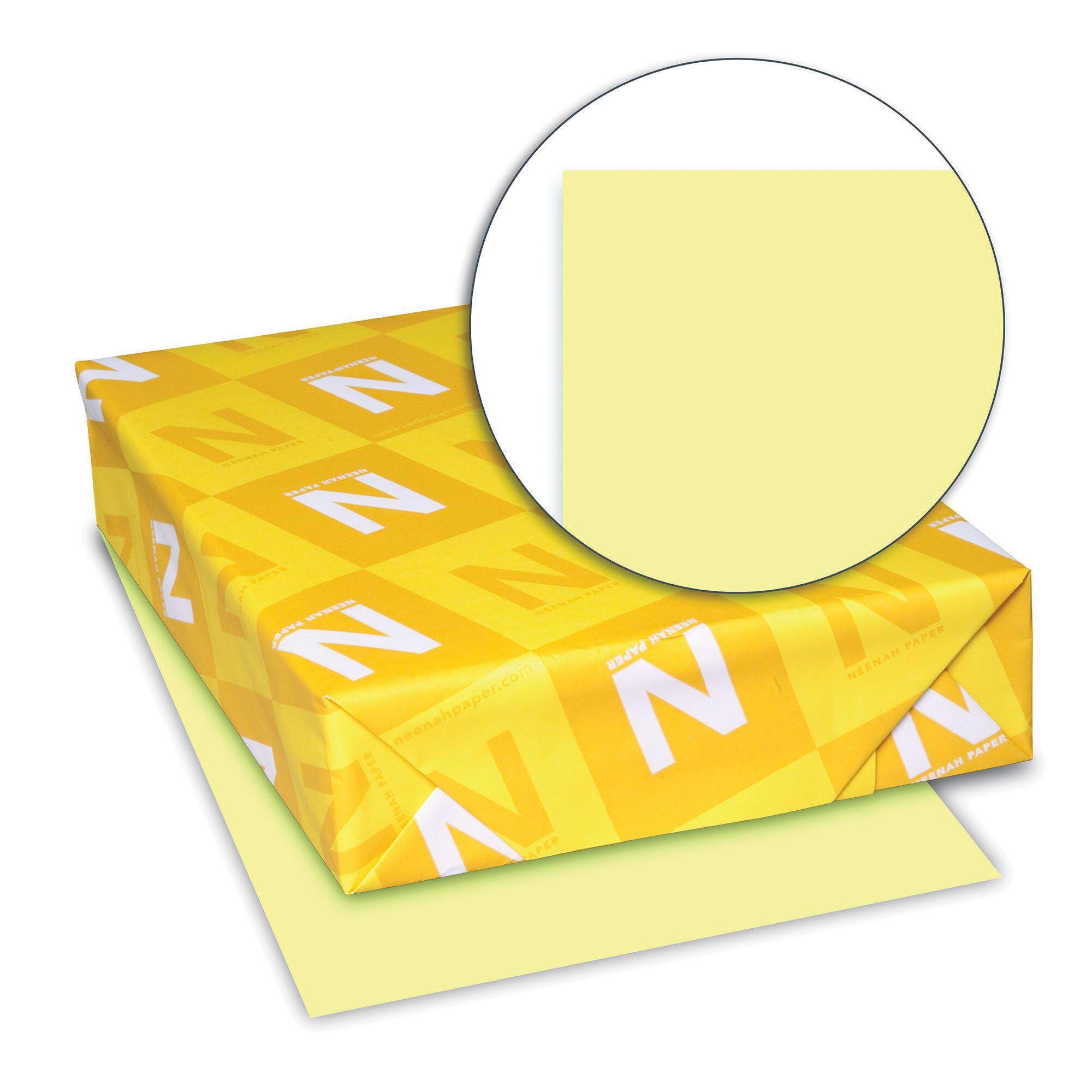 Exact Index Cardstock, 8-1/2 x 11 Inches, 90 lb, Canary, 250 Sheets 1495098