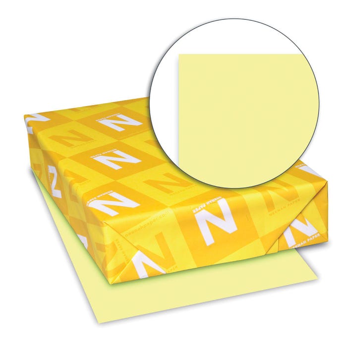 Exact Index Cardstock, 8-1/2 x 11 Inches, 90 lb, Canary, 250 Sheets