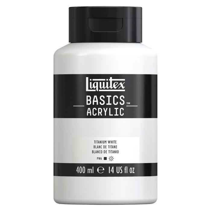 Liquitex BASICS Acrylic Paint, 14 Ounce Jar, Titanium White
