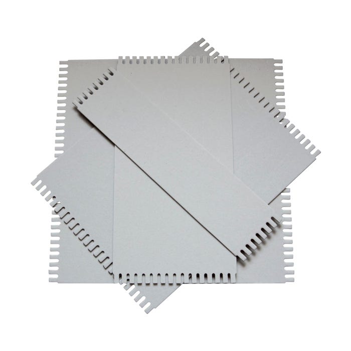 Jack Richeson Wide Notched Chipboard Weaving Loom, Assorted Sizes, Gray, Set of 21