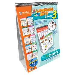 NewPath Learning Language Arts Write-On/Wipe-Off Flip Chart Set, Grade 3 1539603