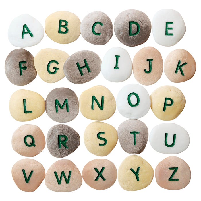 Yellow Door Alphabet Pebbles - Uppercase