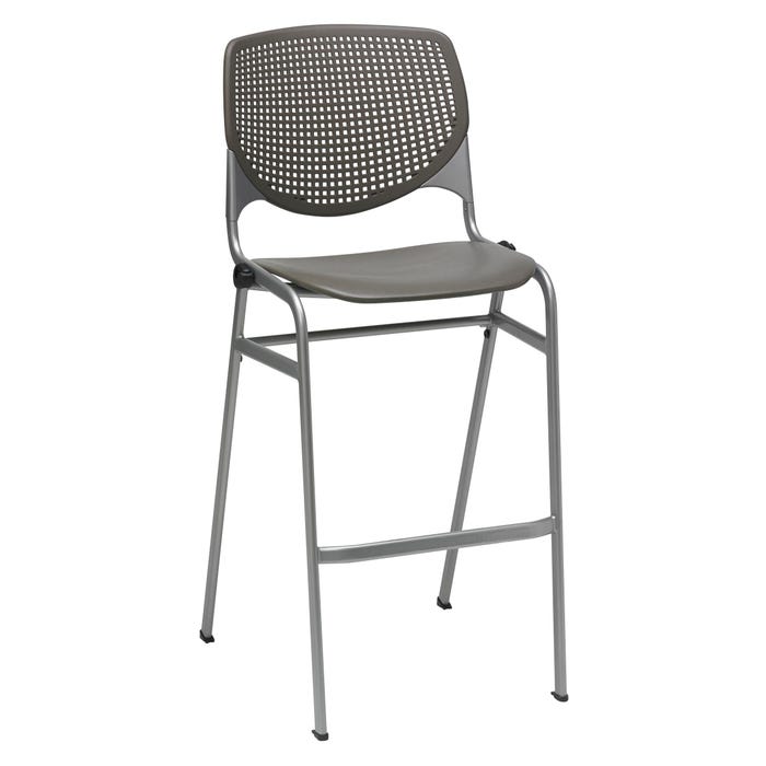 KFI Kool Series Bar Stool with Perforated Back, 30 Inch Seat